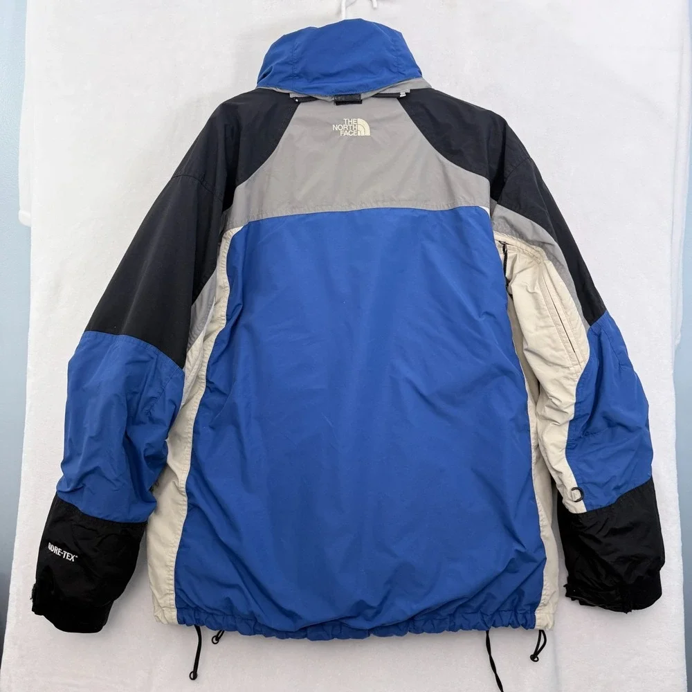 Vintage The North Face Rescue 3 In 1 Jacket Mens XL Blue Full Zip Denali Fleece